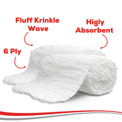 Healqu Kerlix rollo asegurado lateral que demuestra flexibilidad y ajuste