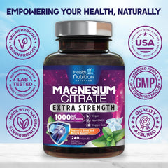 Health Nutrition Naturals primer plano de cápsula mostrando textura y calidad