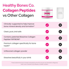 Healthy Bones Co textura del polvo hidrolizado, fácil disolución