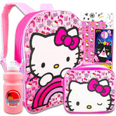 SANRIO mochila Hello Kitty frontal mostrando diseño y espacio interior