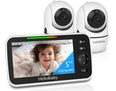 HelloBaby pantalla frontal 5 pulgadas mostrando imagen nítida y fácil lectura