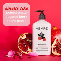 Hempz dosificador bombeando crema para aplicación fácil y sin desperdicio
