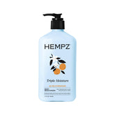 Hempz envase frontal mostrando diseño y tamaño, hidratación visible