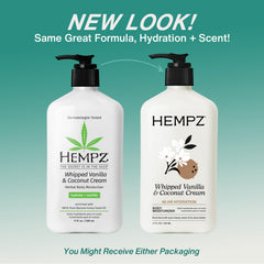 Hempz textura cremosa de la loción, absorción ligera y nutriente