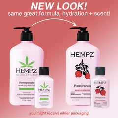 Hempz textura cremosa en palma indicando absorción ligera y suavidad