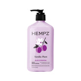 Hempz envase frontal 17 oz mostrando etiqueta y beneficio hidratante