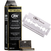 Henson Shaving pack RK Shaving frontal mostrando 100 cuchillas y ahorro