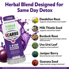 Herbal Clean persona bebiendo el producto para un protocolo simple