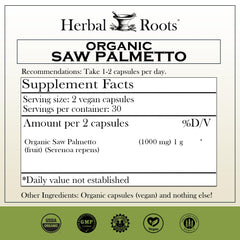 Herbal Roots etiqueta con sello USDA Organic para confianza en origen