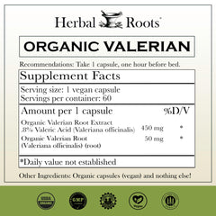 Herbal Roots cápsulas en primer plano indicando pureza y textura vegetal