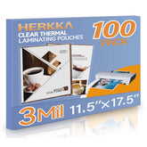 HERKKA vista frontal del empaque con 100 fundas, protección económica