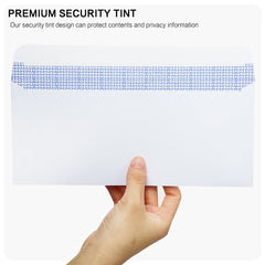 HERKKA textura del papel 24 lb y tira autoadhesiva, cierre seguro