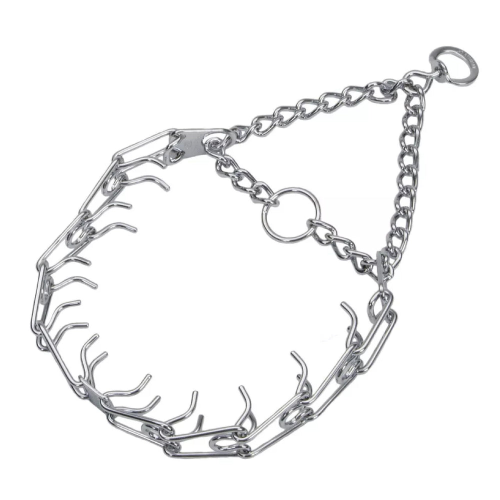 Herm Sprenger collar Ultra-Plus frontal mostrando forma y longitud, control seguro
