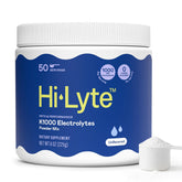 Hi-Lyte K1000 frente del envase mostrando el diseño y 50 porciones