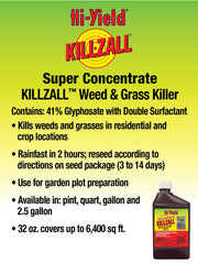 Hi-Yield being sprayed on weeds demonstrating fast-drying surfactant benefit