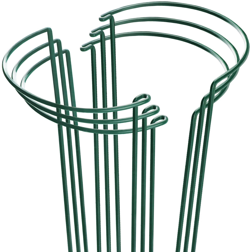 HiGift jaula frontal mostrando forma semicircular y soporte estable
