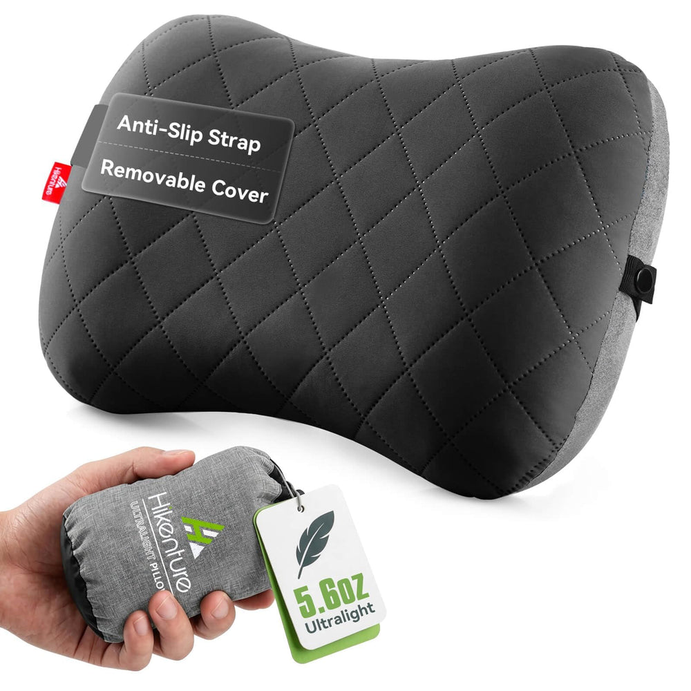 Hikenture vista frontal empaquetada, compacidad ideal para mochila