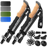 Hiker Hunger Outfitters frontal del paquete mostrando bastones compactos y portabilidad