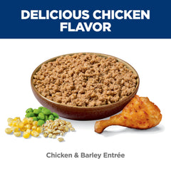 Hill's Science Diet ingredientes clave pollo y cebada, proteína de calidad