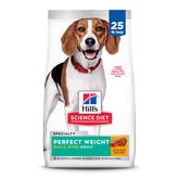 Hill's Science Diet paquete frontal mostrando control de peso y beneficio nutricional
