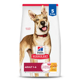 Hill's Science Diet empaque frontal que destaca la fórmula para adultos 1-6