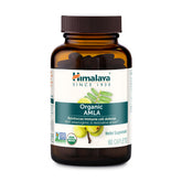 Himalaya frasco frontal mostrando 60 caplets y sello USDA Organic ventaja práctico