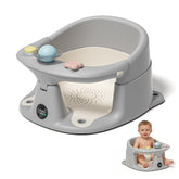 Himold asiento de baño frontal mostrando estabilidad y diseño ergonómico