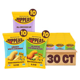 HIPPEAS paquete frontal muestra 30 bolsas, conveniencia y variedad