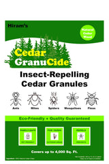 HIRAM'S cedar chips spread in garden bed deterring pests and conserving moisture