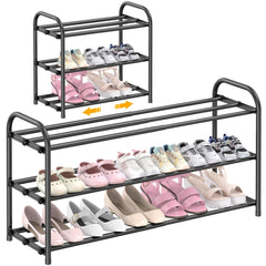 Hleelomi vista frontal del zapatero organizando hasta 12 pares para ahorrar espacio