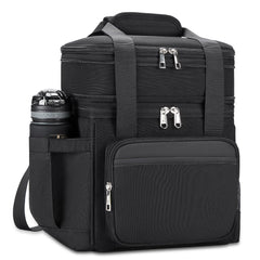holuxer vista frontal de la bolsa doble con aspecto urbano y elegante