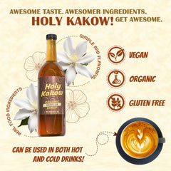 Holy Kakow primer plano textura del jarabe, color y densidad aportan cuerpo