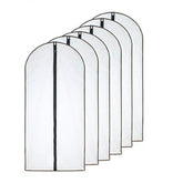 HomeClean funda frontal transparente mostrando prenda visible y protección