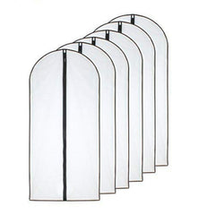 HomeClean funda frontal transparente mostrando prenda visible y protección
