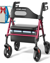 HOMLAND vista frontal del rollator mostrando soporte estable