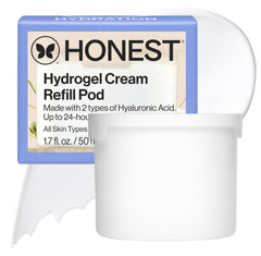Honest Beauty recarga frontal mostrando diseño y beneficio hidratación ligera