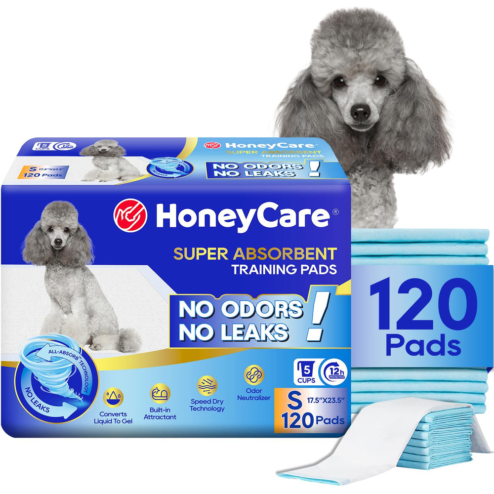 HONEY CARE paquete frontal mostrando 120 unidades y beneficio de suministro prolongado