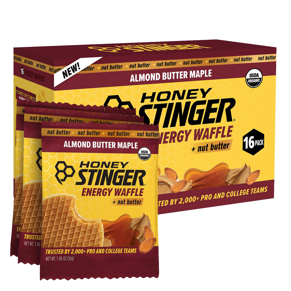 Honey Stinger empaque frontal mostrando pack y beneficios energéticos