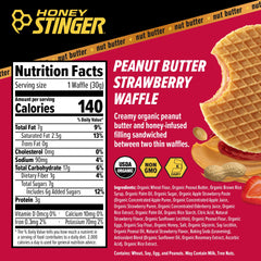 Honey Stinger gofre en mano para mostrar tamaño real y facilidad de consumo