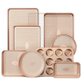 HONGBAKE set completo frontal mostrando las nueve piezas y beneficio de variedad