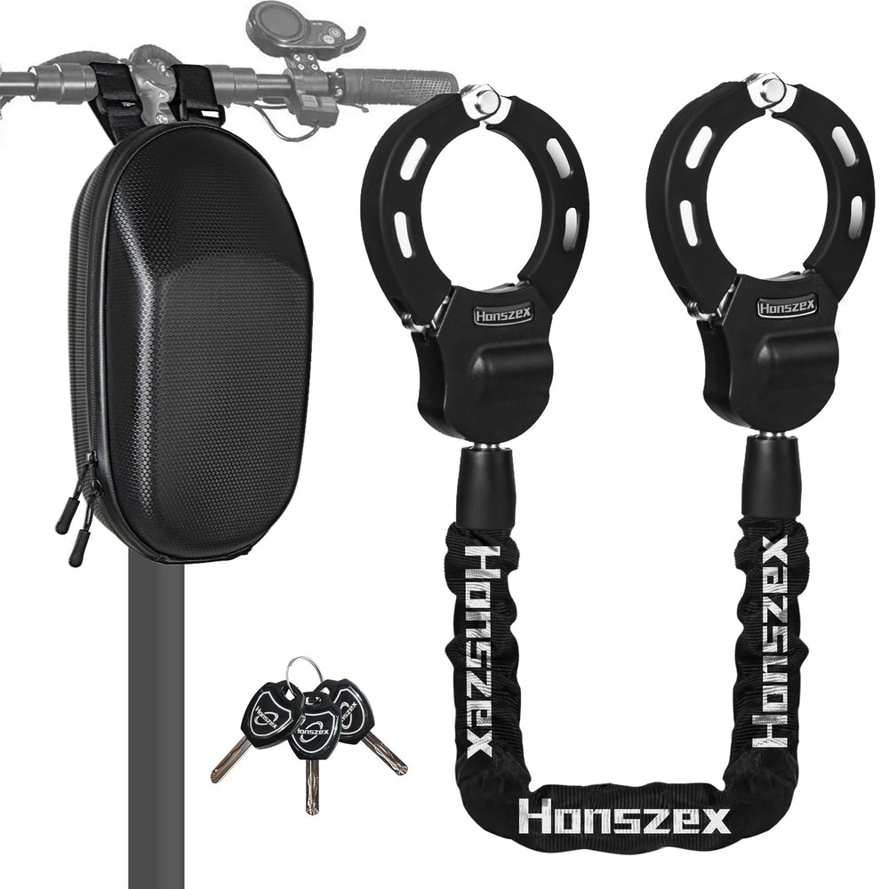 Honszex candado vista frontal mostrando diseño resistente y seguridad