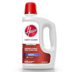 Hoover botella frontal 50 oz mostrando etiqueta y tamaño práctico