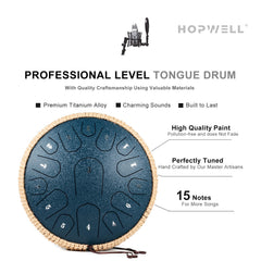 HOPWELL primer plano de lengüetas mostrando afinación precisa