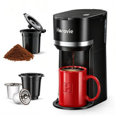 Horavie vista frontal compacto para preparar café rápido y ahorrar espacio