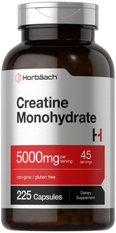 Horbäach frasco frontal mostrando 225 cápsulas y etiqueta clara