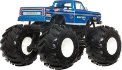 Hot Wheels camioneta en salto demostrando robustez y acción emocionante