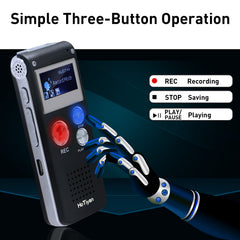 HoTiyan close-up of microphone and buttons for clearer voice capture benefit