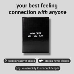 How Deep Will You Go? cartas desplegadas que facilitan conversaciones profundas