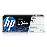 HP cartucho 134A frontal con empaque que asegura calidad profesional