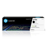 HP cartucho 218A frontal mostrando empaque sellado y garantía de calidad